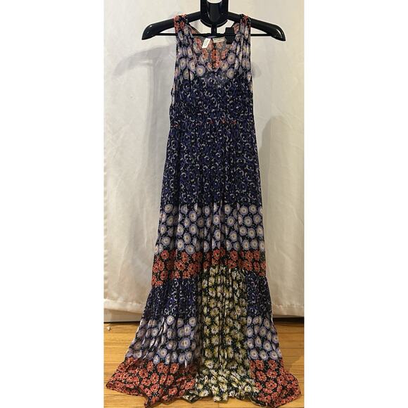 Anthropologie Meadow Rue Petula Floral Sleeveless Maxi Dress Women's size XS - Picture 1 of 4